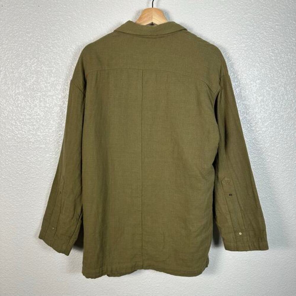 AG‎ Adriano Goldschmeid Size Small Boho Maura Oversized Jacket in Olive Grove - Picture 8 of 15